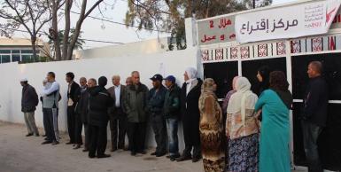 اول صور العملية الانتخابية من دائرة تونس 1