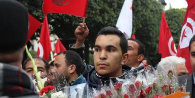مسيرة مناهضة للإرهاب بشارع الحبيب بورقيبة